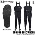 (5)DUO PRO SPEC WADER фетр булавка подошва #L ( рыбалка одежда )weda-/ туловище сапоги / Duo prospec забродный полукомбинезон [Σ03]