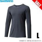 【目玉商品】シマノ アクティブ ウォーム アンダーシャツ IN-010V ブラック L (長袖保温シャツ) インナーウェア/フィッシングウェア/釣り服 /(5) 【Σ01】
