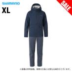 【目玉商品】 シマノ RA-005V (XL／ネイビー) ベーシック フィッシングレインスーツ (レインウェア) 上下セット/セットアップ/釣り /(7)