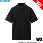 [ Medama товар ] Shimano (SH-002W черный WS) prestige рубашка-поло ( рыбалка одежда )/(5) [Σ01]