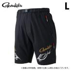 【取り寄せ商品】 がまかつ GM3741 L／ブラック(Gamakatsu) ストレッチフィッシングショートパンツ (フィッシングウェア／2024年モデル) /Gamakatsu /(c)