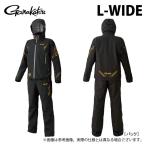 【取り寄せ商品】 がまかつ GM3772 (L-WIDE/ブラック×ゴールド) アルテマシールドプロレインスーツ (フィッシングウェア/2024年モデル) /がま磯 /(c)