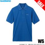 [ Medama товар ] Shimano (SH-002W голубой WS) prestige рубашка-поло ( рыбалка одежда )/(5) [Σ01]