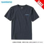 [ Medama товар ] Shimano SH-004V ( темно-синий ) органический хлопок Logo футболка ( рыбалка одежда |2022 год весна лето модель ) /(5) [Σ01]