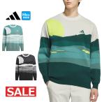  Adidas Golf одежда JVU98 графика вырез лодочкой свитер [ Golf course рисунок ]( мужской )