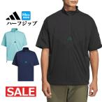 Adidas Golf одежда UV105 код Chaos половина Zip короткий рукав Wind [. способ водоотталкивающий ]( мужской )