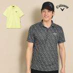  Callaway Golf одежда C24134124 обратная сторона прохладный Mini цветок принт рубашка с коротким рукавом рубашка-поло [ контакт охлаждающий материалы UPF30]( мужской )