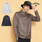 ショッピング半額以下 キャロウェイ ゴルフウェア C24233112 シャンブレープリント裏起毛モックネックシャツ[]（メンズ）