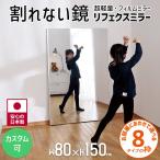 ショッピング鏡 鏡 大きいサイズ オーダー 全身鏡 壁掛け 80×150cm 立て掛け ミラー 業務用 リフェクス REFEX RM-6 NRM-6 フィルムミラー お店 練習