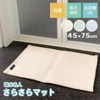 バスマット さらさらマット 45×75cm 吸水名人 サラサラバスマット ネオ 吸水 速乾 抗菌 ウォッシャブル 洗面所 アイボリー グリーン ブルー