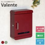 ショッピングポスト ポスト壁掛け Valente ヴァレンテ 一戸建て用  郵便ポスト 郵便受け MOJYU 組立不要 鍵付き スリット窓 ストッパー付き 上蓋付き 錆びにくい 盗難防止 防犯