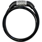 ダイヤル式ワイヤーロック 自転車用カギ 防犯錠 J&C JC-029W ブラック
