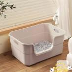  кошка туалет большой туалет большой .. предотвращение большая вместимость кошка песок лопата половина воздухо-непроницаемый модный Cat's tsuto туалет корпус сборка не необходимо простой много голова ..(. доска .