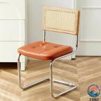  стул ротанг обеденный стол стул ротанг плетеный учебный стул высокий задний из дерева кофе Cafe .. соус имеется локти нет Северная Европа способ модный retro легкий металлический. пара соединение кожа .