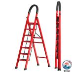 ハシゴ 脚立 折りたたみ 7段 幅広踏み台 最大使用高さ160cm 炭素安全ロック付き ス鋼製 ポンジ手すり 耐荷重150kg 滑り止め付き 室内 安定 おしゃれ 屋外 業務用