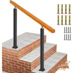  поручень наружный вход лестница поручень натуральное дерево. рука .. матовый черный железный лестница поручень регулировка угла возможность пожилые люди для поддержка наружный поручень . подходит 