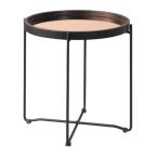 東谷　CIR-501MR　ラウンド トレーテーブル S　ゴールド　ラウンドトレーテーブル トレーテーブル ミラー天板 ミラー 壁掛け サイド