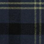 【アウトレット】コットン×チェック(プルシアンブルー、ブラック＆アトモスグリーン)×フランネル