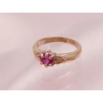  драгоценности детское кольцо K10 розовое золото рубин 