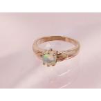  драгоценности детское кольцо K10 розовое золото опал 