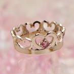  печать возможен немного довольно большой размер. Queen детское кольцо K18PG розовое золото розовый турмалин 10 месяц. зодиакальный камень натуральный драгоценнный камень 