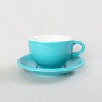 ORIGAMI 6oz ラテボウル＆ソーサー ターコイズ