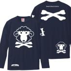 ドクロおもしろ羊Tシャツ長袖ひつド...
