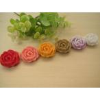 Yahoo! Yahoo!ショッピング(ヤフー ショッピング)カボション　薔薇のデコパーツ、パーツ、貼り付けパーツ、ビックサイズ（ブルガリアンローズ）6色セット