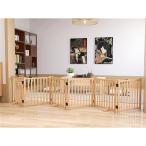 木製ペットゲート 家用 自立式 ドッグゲート 戸口/階段/木製 ペット用 家具 ドッグフェンス 折り式バリア 犬 柵 犬 ゲート