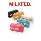 MILKFED ミルクフェド STENCIL LOGO CANVAS POUCH ステンシル ロゴ キャンバス ポーチ 小物入れ シンプル カラフル