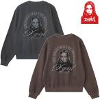 X-girl X-girl PIGMENT DYED FACE PATCH AND LOGO CREWNECK SWEATSHIRT футболка тренировочный pig men to обработка FACE Logo женский 105264012015