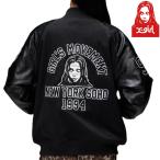 【予約】X-girl エックスガール FACE LOGO STADIUM JACKET スタジャン スタジアムジャケット FACEロゴ ツイルパッチ 中綿 アウター 105264021007