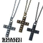 ゼファレン Zephyren METAL NECKLACE - STUDS CROSS - メタル ネックレス アクセサリー メンズ ブランド マイファス