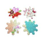  рекламная закладка крепдешиновое мастерство снег. кристалл 1 листов крепдешин материал. книжка Mark 