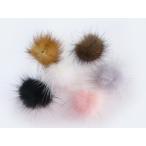 Yahoo! Yahoo!ショッピング(ヤフー ショッピング)本物ミンクファーボンボンM 2.5ｃｍ〜5ｃｍ（１個）（平たい） 凡天