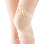 膝サポーター 日本製 膝らく筋肉バンドサポーター 左右兼用 男女兼用 薄型 蒸れない 固定 膝痛 対策 ベルト 高齢者 歩行サポート ベージュ 1枚 履くだけ