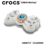 クロックス crocs【アクセサリー jibbitz ジビッツ】ELEVATE5//Beaded Emerald Bow/ビーズド エメラルド ボウ/リボン|10014260