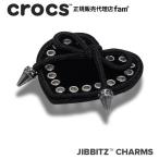  Crocs crocs[ аксессуары jibbitzji Bit'z ]Shoelry2 //Black Heart with Bow/ лента есть черный Heart l10016721