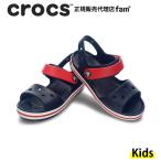 ショッピングキッズ サンダル クロックス crocs【キッズ サンダル】Crocband Sandal Kids/クロックバンド サンダル キッズ/ネイビーｘレッド｜##