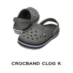クロックス crocs【キッズ サンダル】Crocband Clog K /クロックバンド クロッグ K/スモーク×ネイビー｜##
