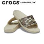 ショッピングクロックス クロックス crocs【メンズ レディース サンダル】Classic Crocs Printed Camo Slide/クラシック クロックス プリンテッド カモ スライド/ボーン｜##