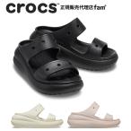 ショッピングジビッツ クロックス crocs【メンズ レディース サンダル】Crush Sandal/クラッシュ サンダル/ブラック｜●