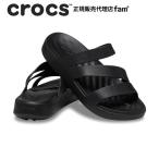 ショッピングレディース サンダル クロックス crocs【レディース サンダル】Getaway Strappy/ゲッタウェイ ストラッピー/ブラック｜☆