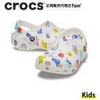 クロックス crocs【キッズ サンダル】Classic Doodle Print Clog K/クラシック ドゥードル プリント クロッグ K|##