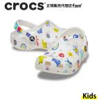 クロックス crocs【キッズ サンダル】Classic Doodle Print Clog T/クラシック ドゥードル プリント クロッグ トドラー|##