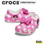 ショッピングキッズ サンダル クロックス crocs【キッズ サンダル】Minnie Mouse Classic Clog T/「ミニーマウス」クラシック クロッグ トドラー(〜17.5cm）｜