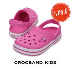 クロックス crocs【キッズ サンダル】Crocband Kids/クロックバンド キッズ/パーティピンク｜##