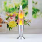  лампа Hsu Gin g motion LavaLite настольный светильник 13.1 дюймовый серебряный основа 3.3"x 3.3" x 13.1" orange цвет 