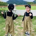 子ども サロペット ワイドパンツ 女児 オーバーオール おしゃれ サロペットパンツ 秋 女の子 コンビネゾン ゆったり 春 ジュニア ボトムス