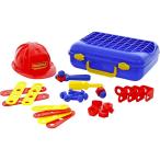 在庫限り 工具セット（31pieces）ヘルメット付チルド 誕生日 クリスマス プレゼント おもちゃ ポリシエ